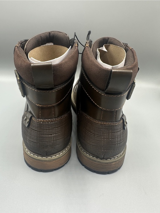 JF J. Ferrar Memory Foam Faux Leather Lace Up Boots Men’s Size 10.5M Brown main image 11